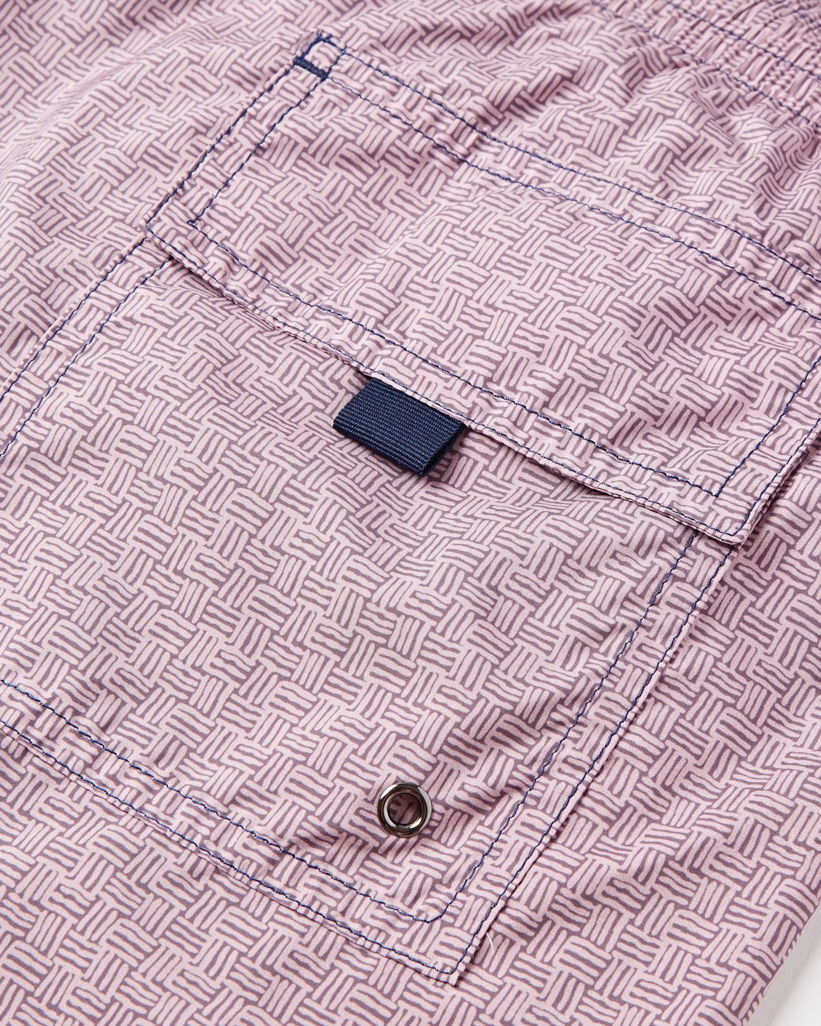 Canali Micro Weave Quick Dry Swim Shorts (Ruddy Pink)