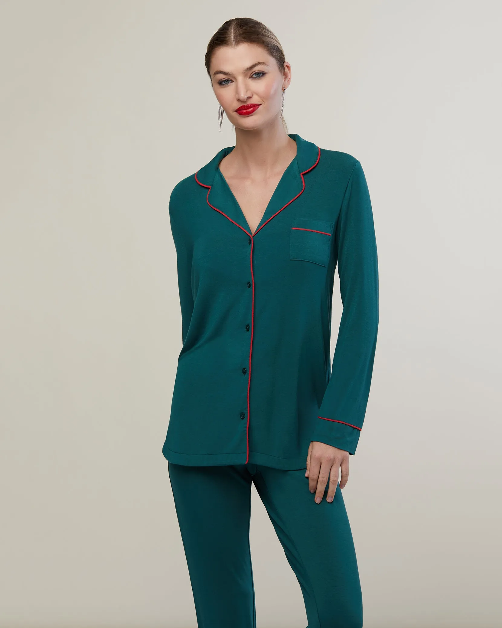 Long Sleeve Pant Jersey Pajamas