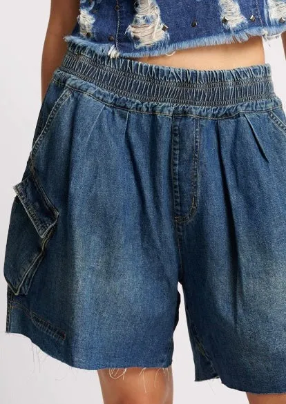 One Teaspoon Parachute Shorts Used Blue