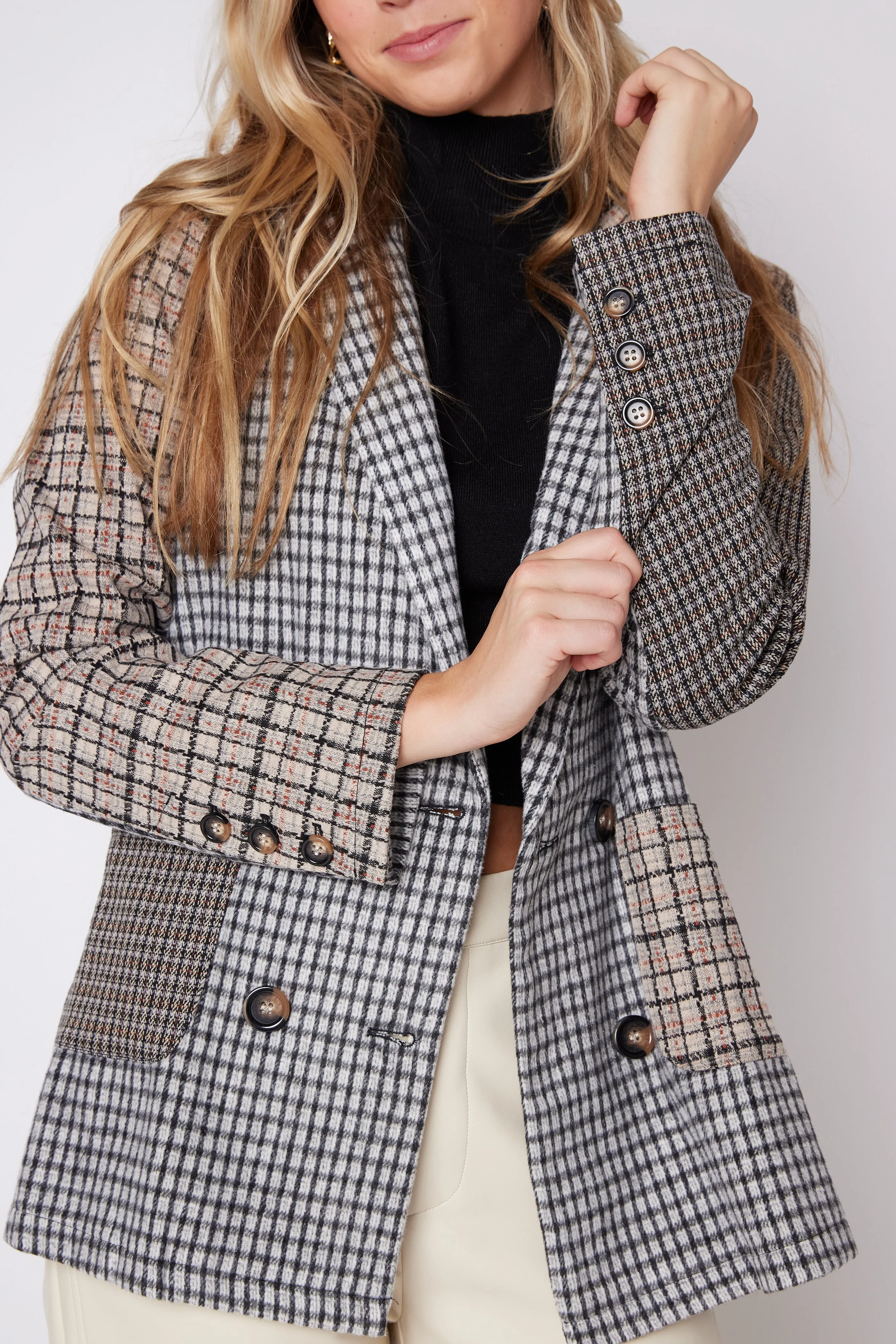 SALE - Blake Mixed Plaid Blazer