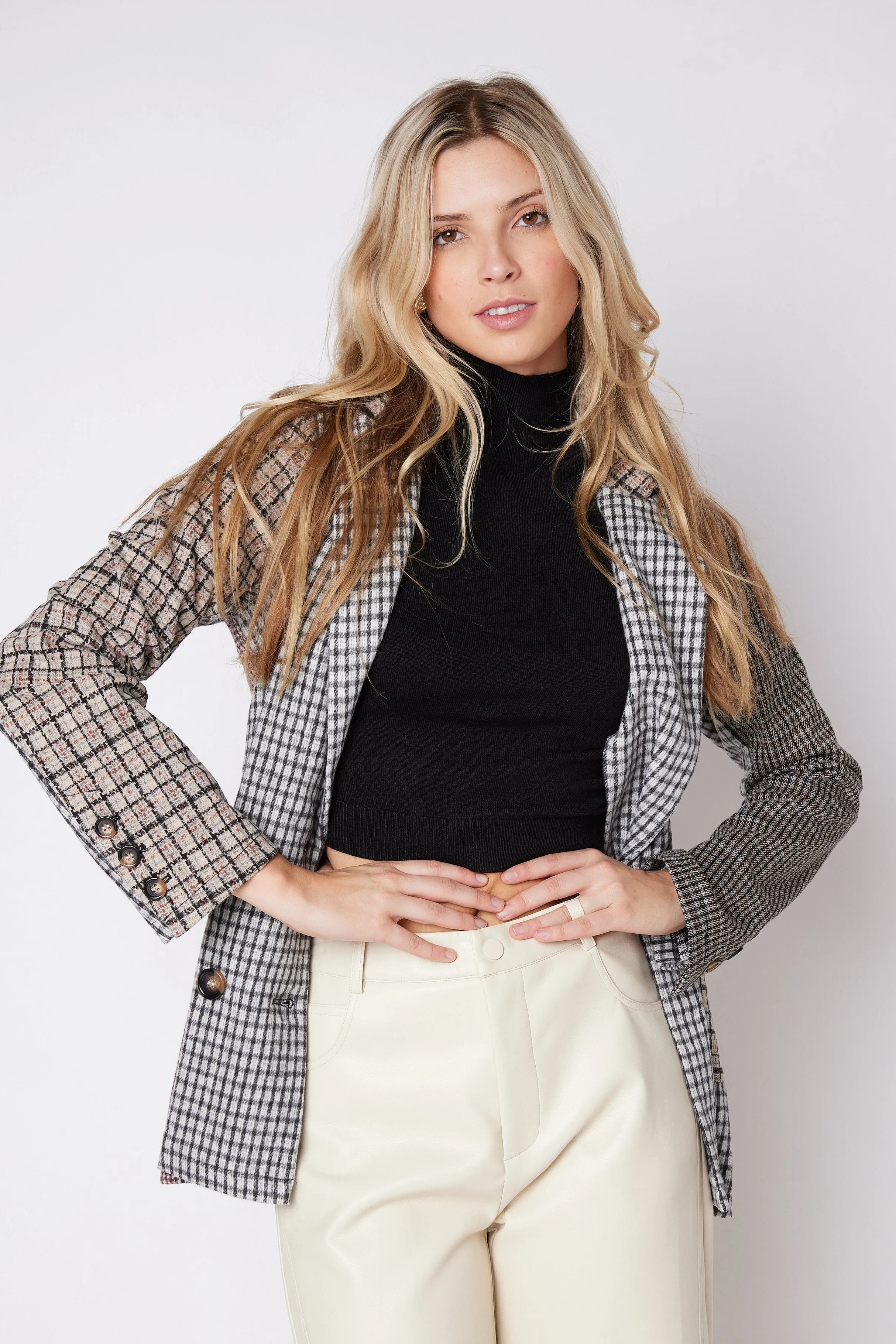 SALE - Blake Mixed Plaid Blazer
